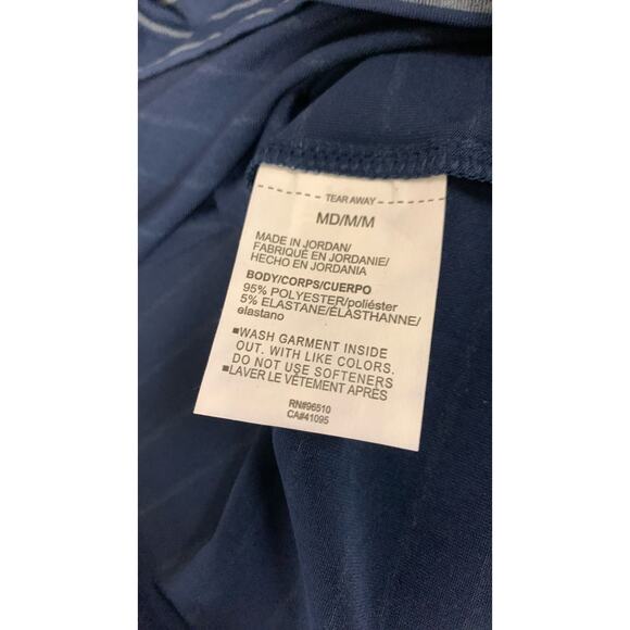 Under Armour Men's MEDIUM UA Performance Polo Shirt Top, Blue / Gray - Picture 6 of 8